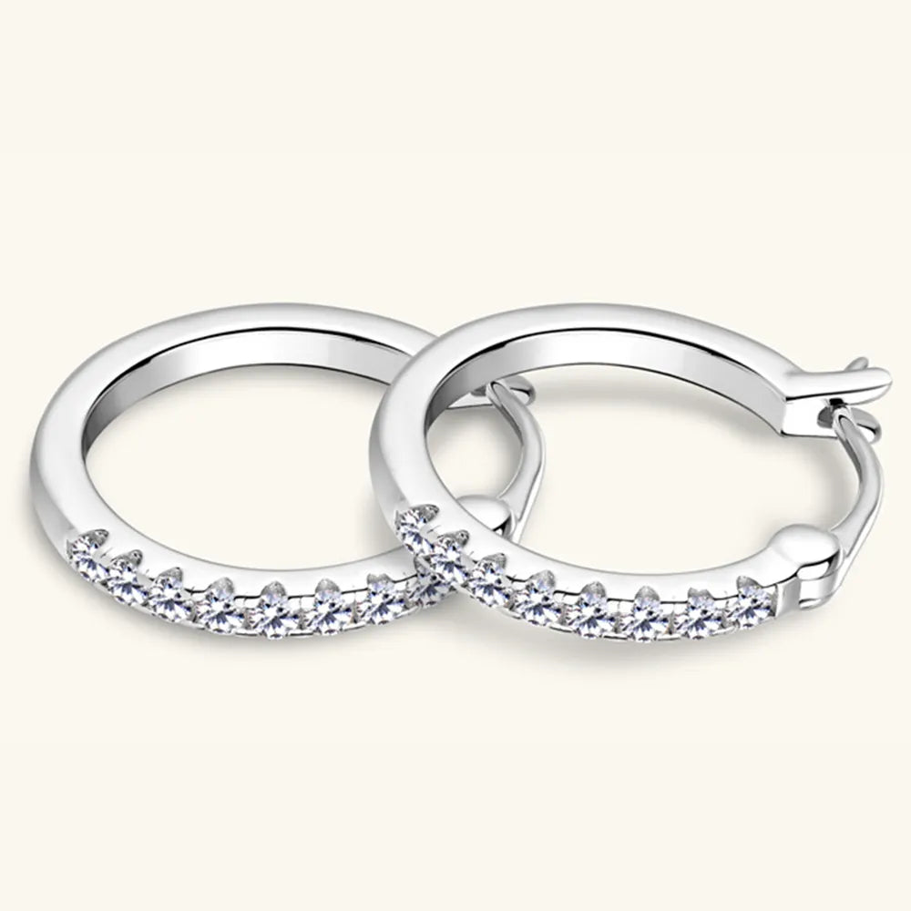 Moissanite Huggie Earrings eprolo