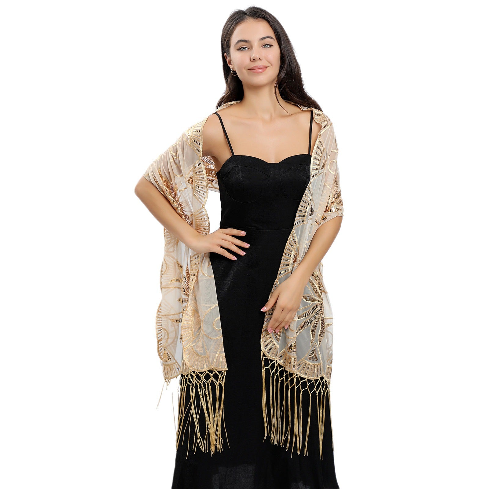 Sequin Embroidered Cape eprolo