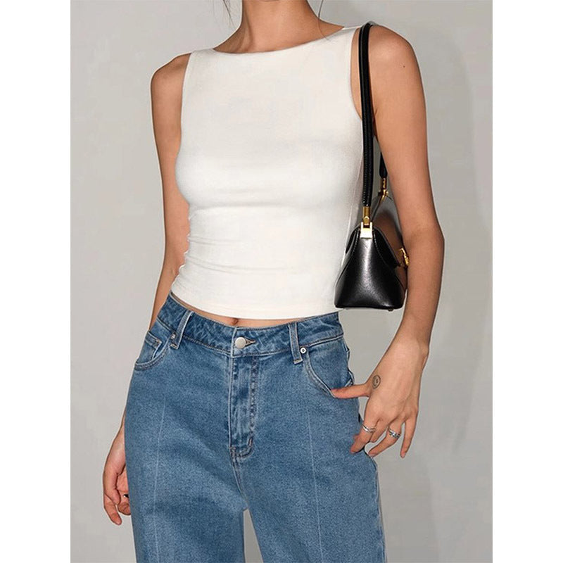 Sleeveless Shoulder Top