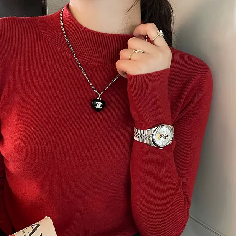 Turtleneck Knitted Sweater top