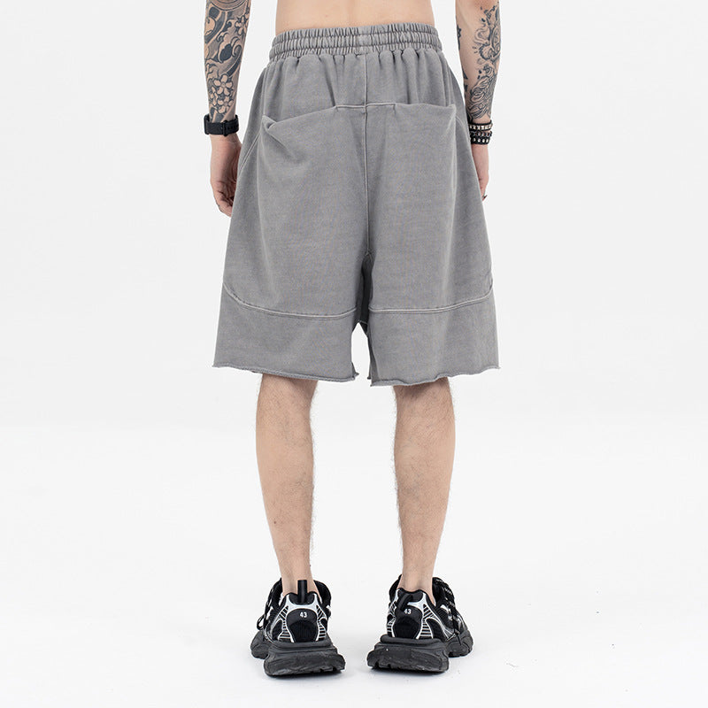 Classic BF Lazy Style Drawstring Spliced Sports Shorts eprolo