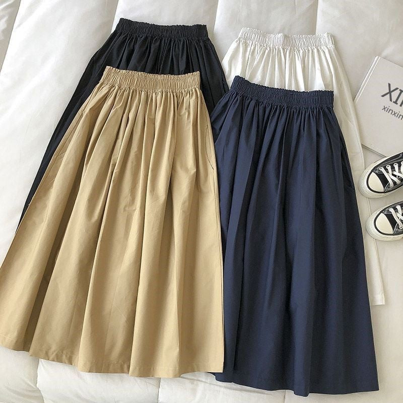 A-Line Pleated Midi Skirt eprolo