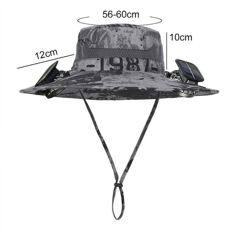 Solar fan hat eprolo