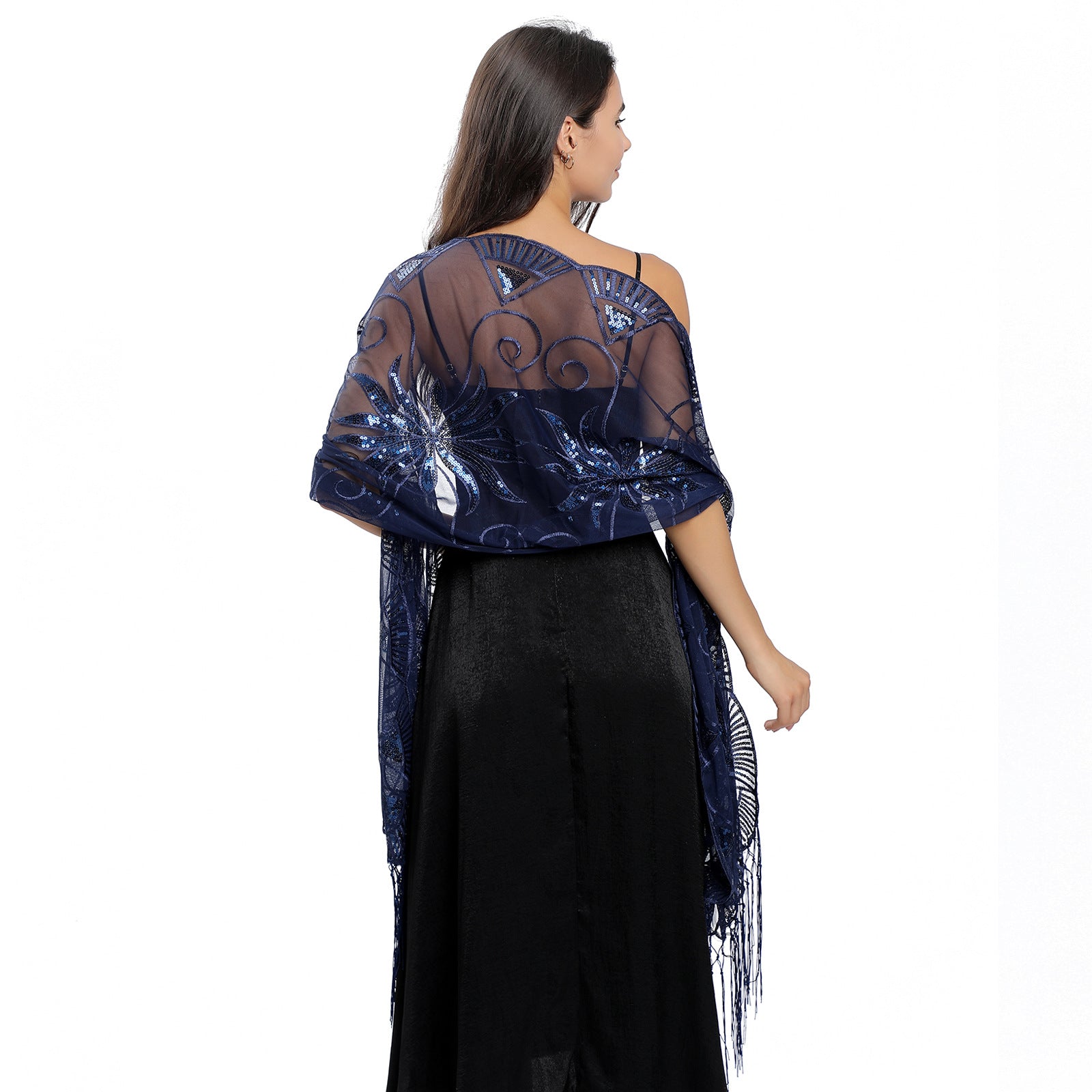 Sequin Embroidered Cape eprolo