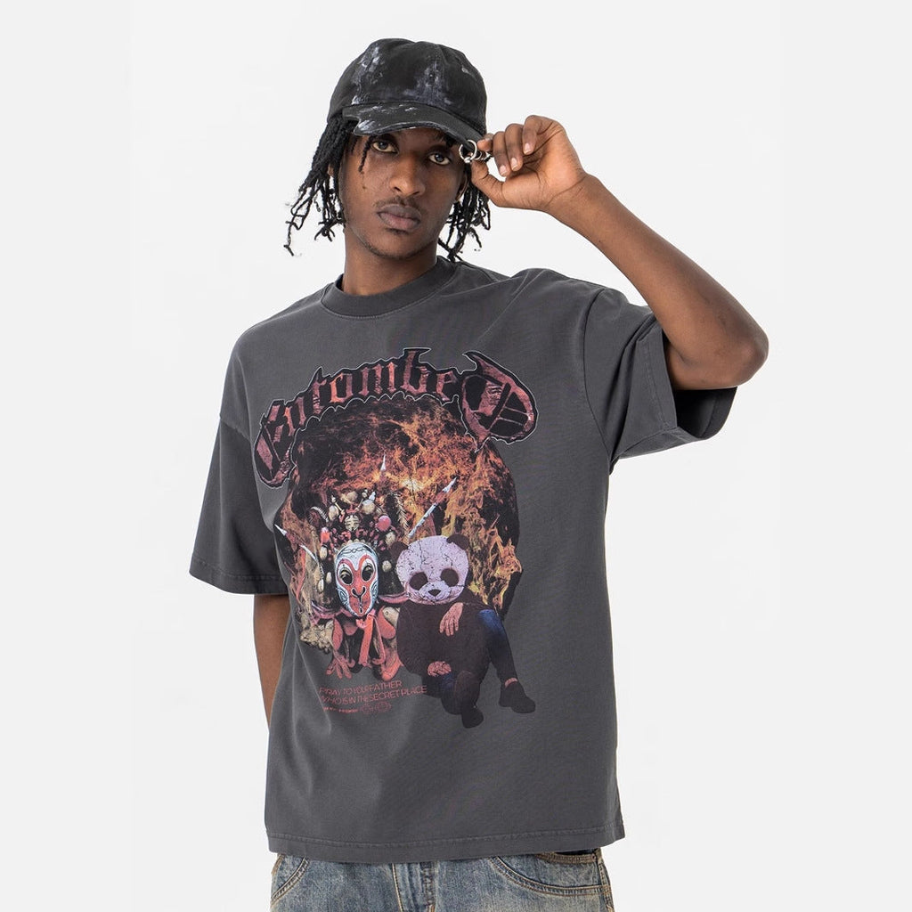Face-Changing Destroyed T-Shirt eprolo