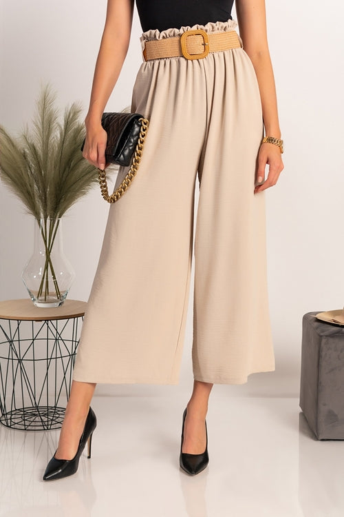 Elegant long pants Cedona, beige MAEssence