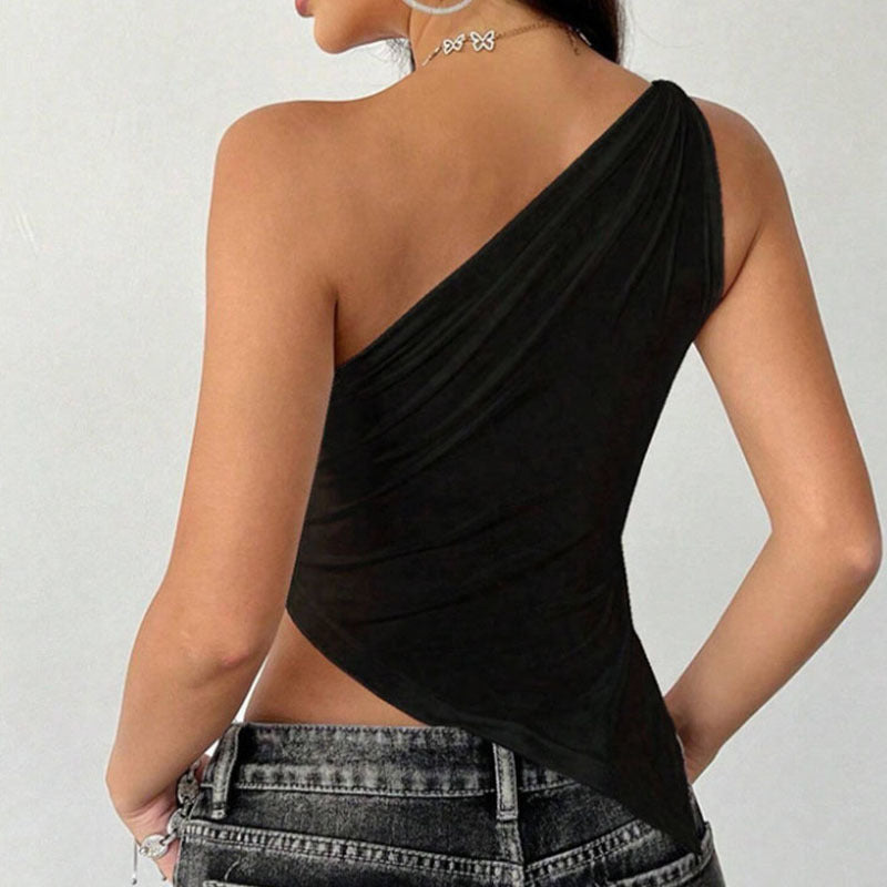 Hem Off-the-Shoulder Top