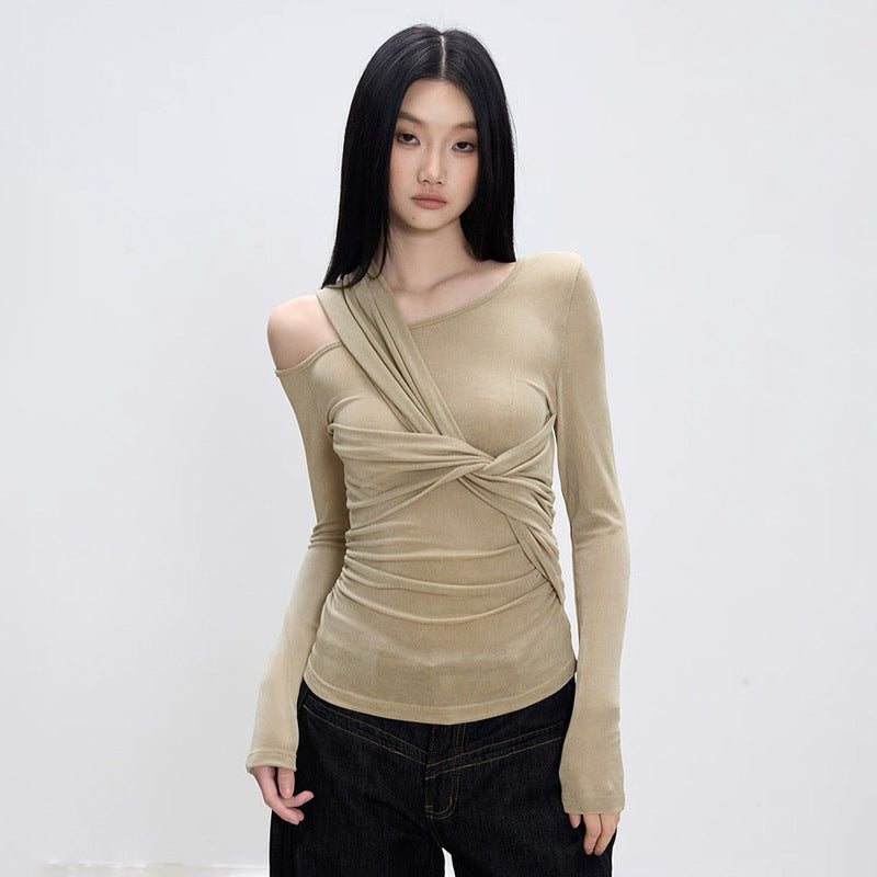 Twisted long sleeved top eprolo