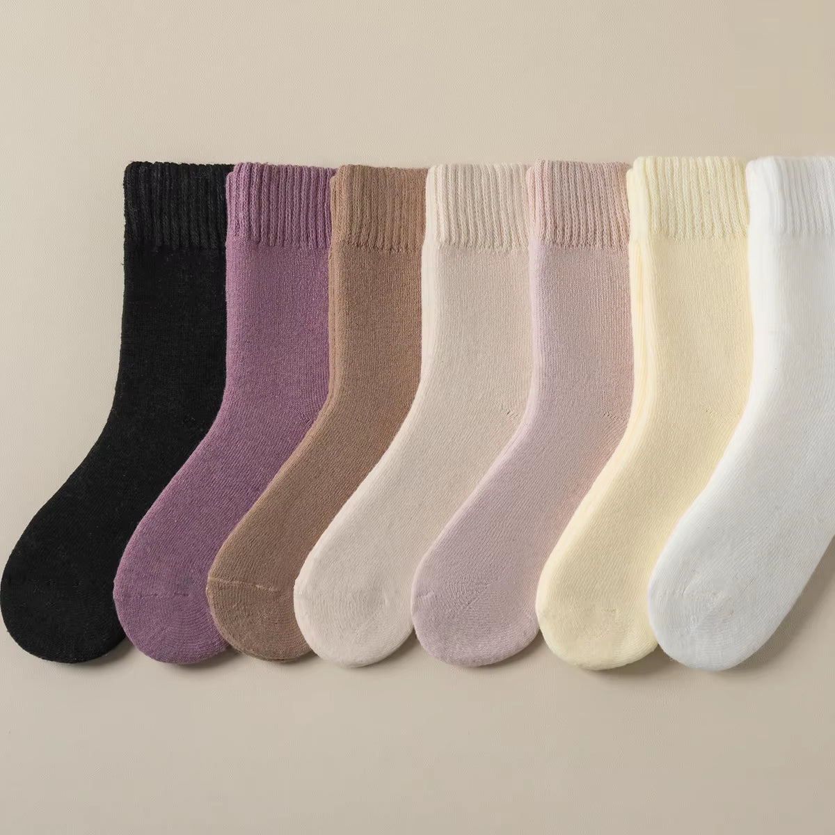2 Pairs Cute Cow Spots Print Socks