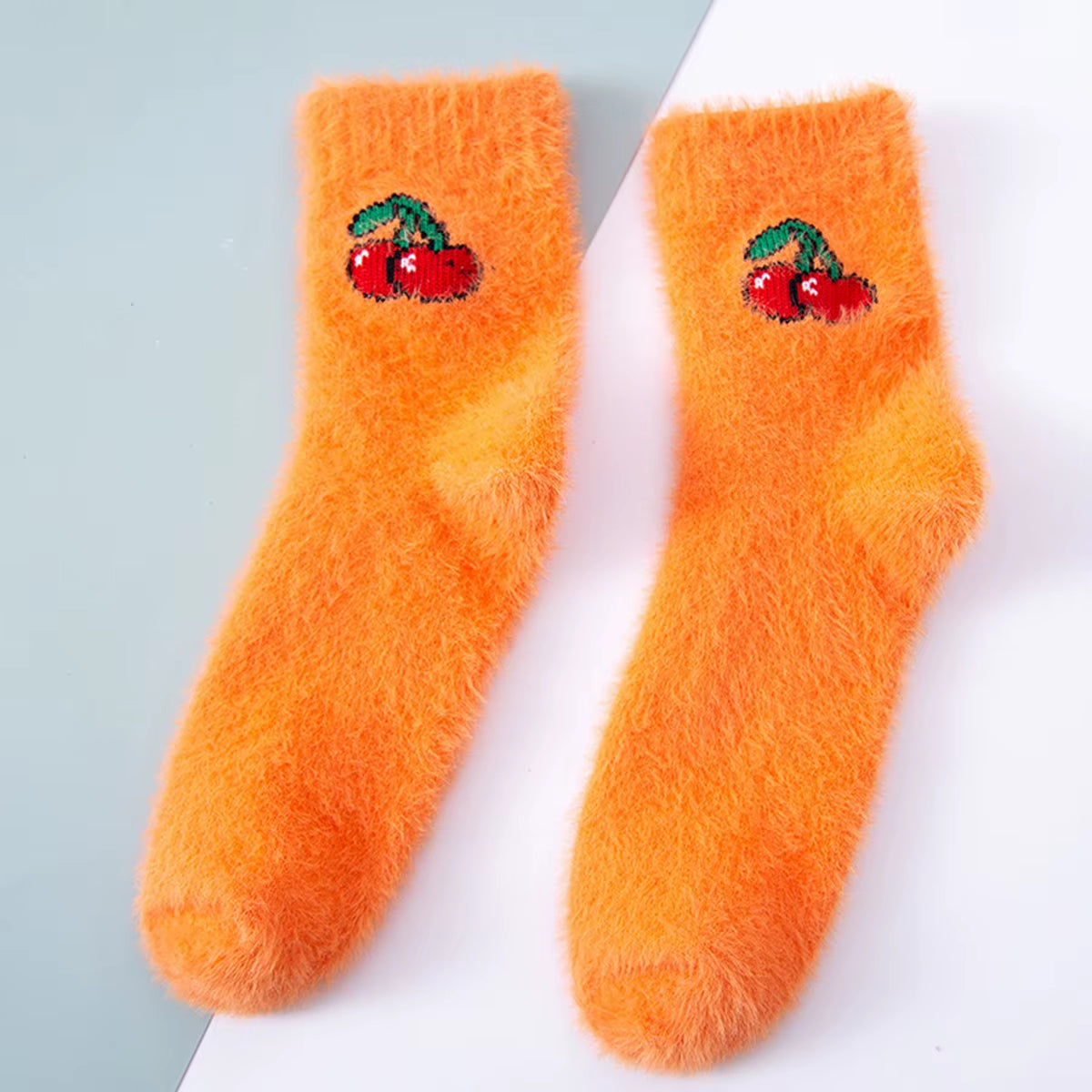 2 Pairs Cute Cow Spots Print Socks