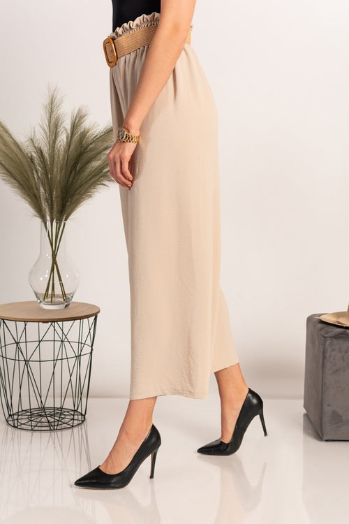 Elegant long pants Cedona, beige MAEssence