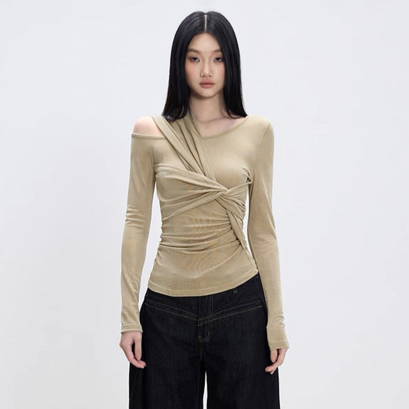 Twisted long sleeved top eprolo