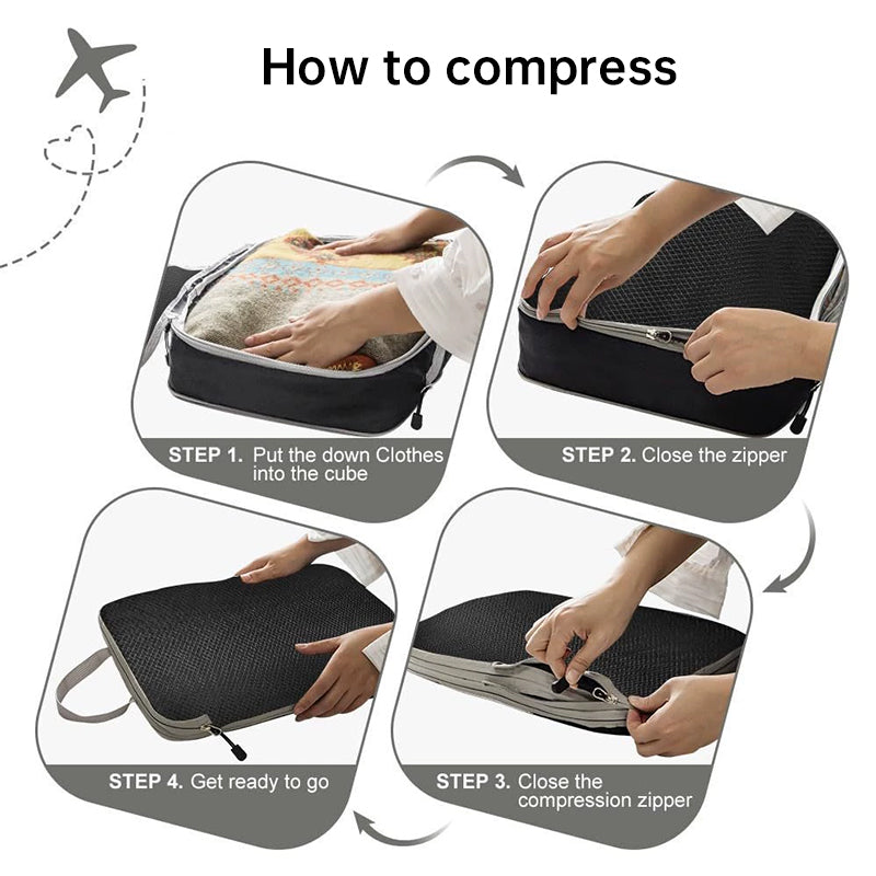 Travel compression packing cubes eprolo