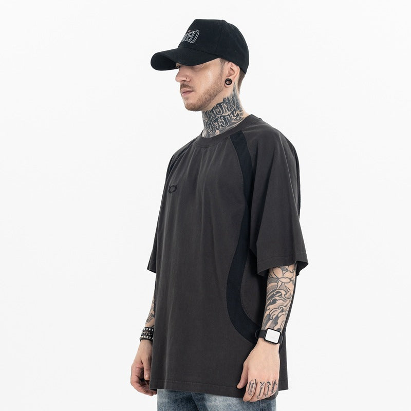 Splicing Faded T-Shirt eprolo
