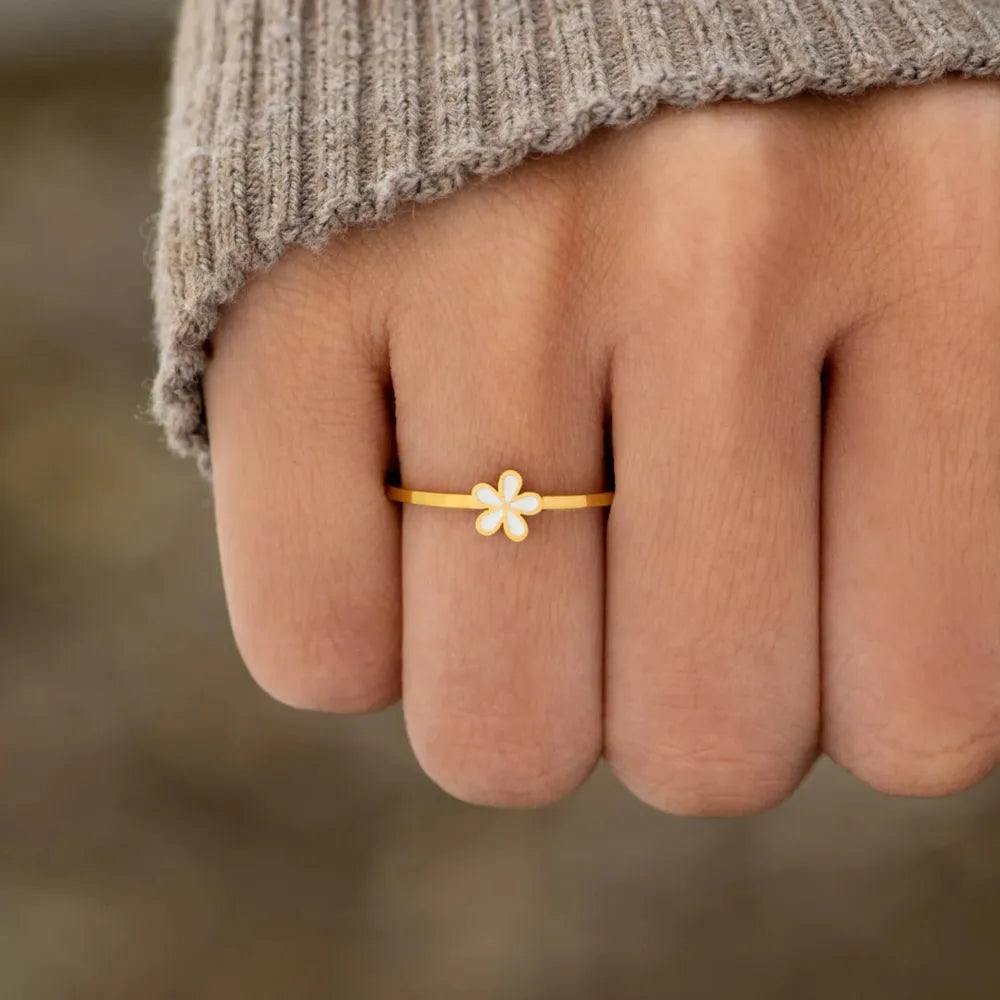 Enamel Flower Ring eprolo