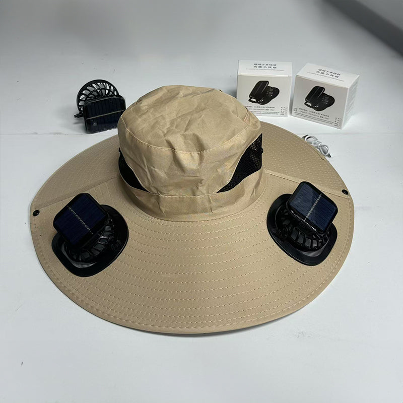 Solar fan hat eprolo