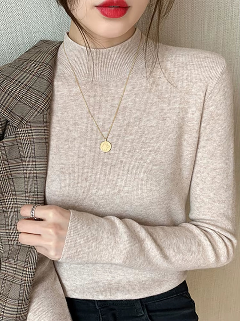 Turtleneck Knitted Sweater top