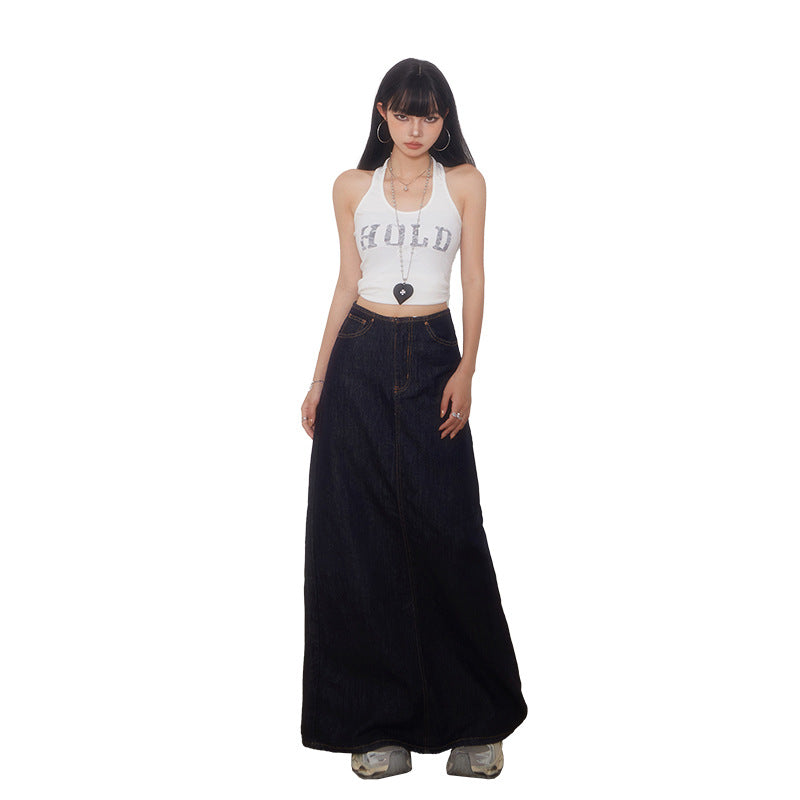High-Waisted Slit Denim eprolo