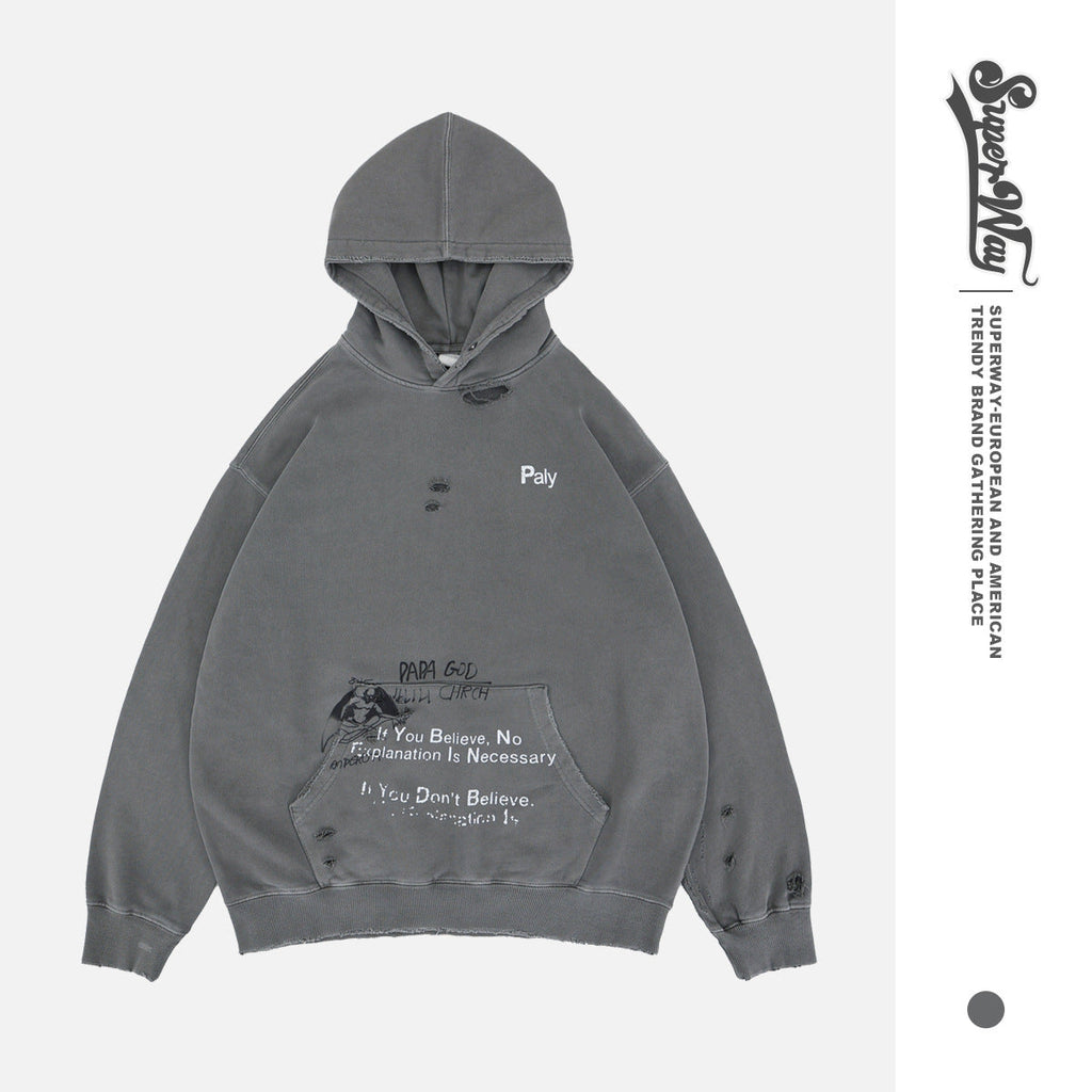 Vintage Distressed Hoodie eprolo