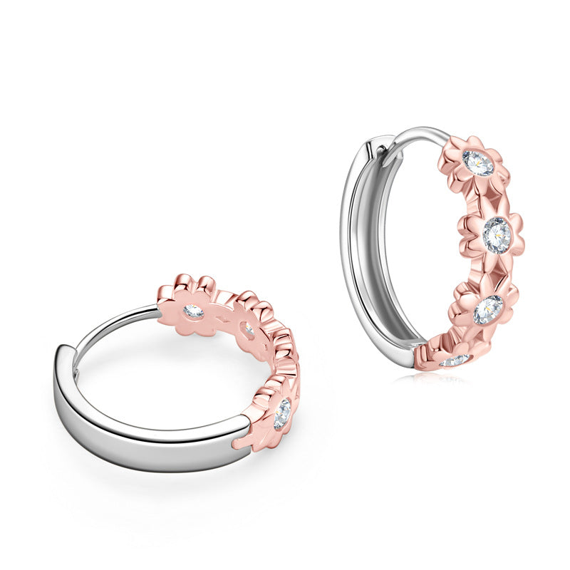 Daisy moissanite earring eprolo