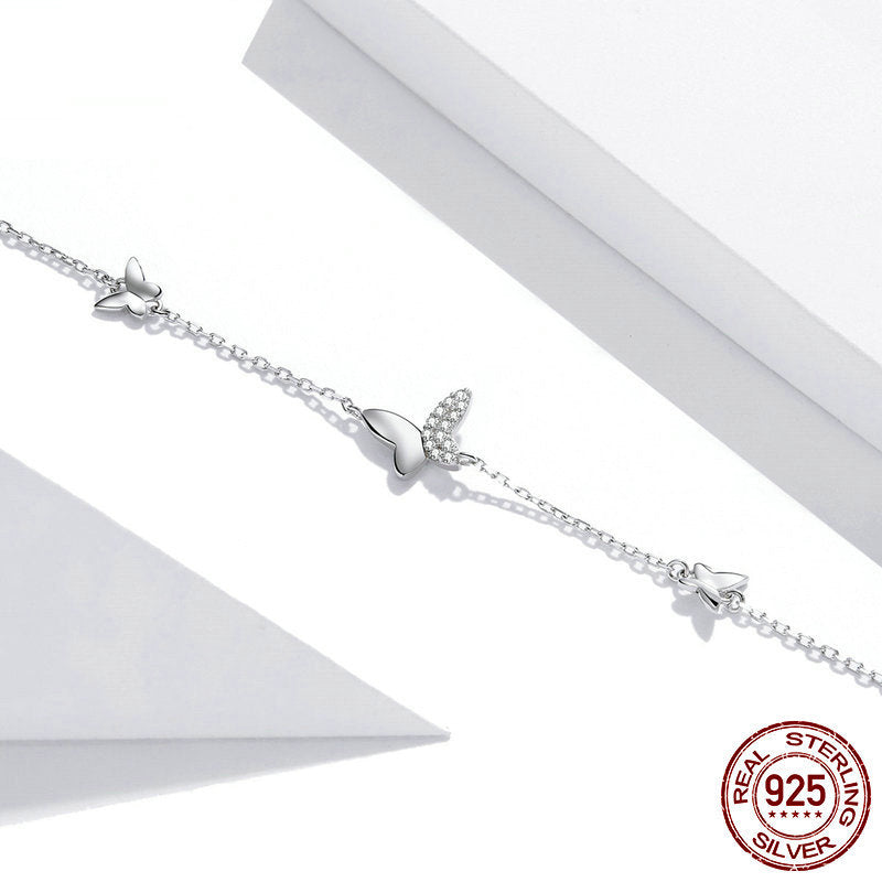 Silver Butterfly Bracelet