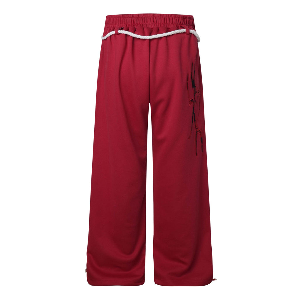Unisex Retro Patch Flame Pants eprolo