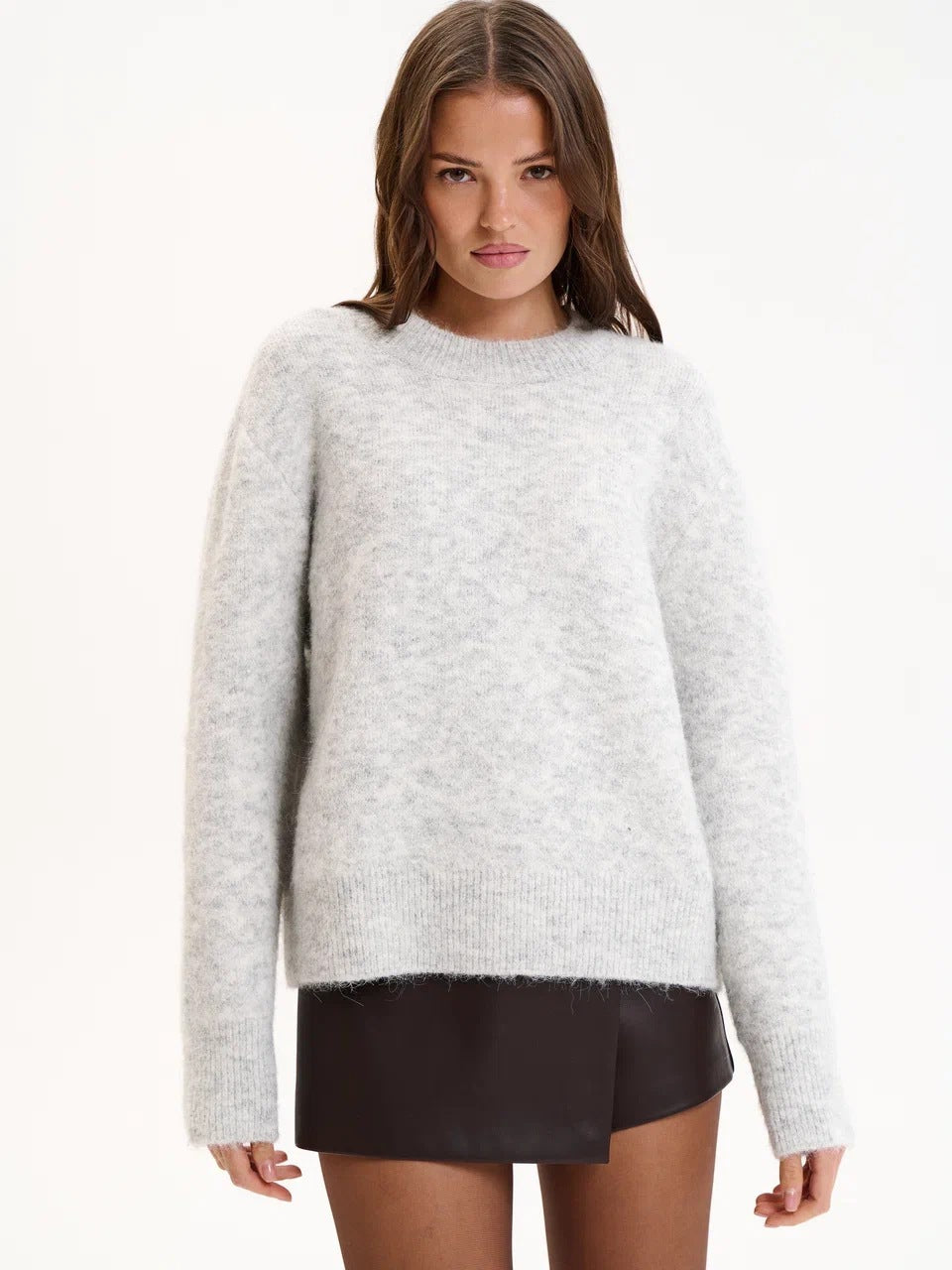 Grey Crew Neck Sweater eprolo