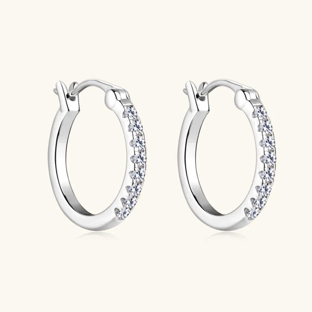 Moissanite Huggie Earrings eprolo