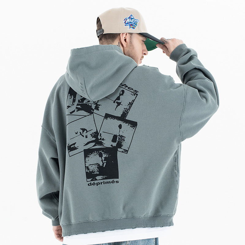 Retro Melancholic Rich Hooded Sweatshirt eprolo