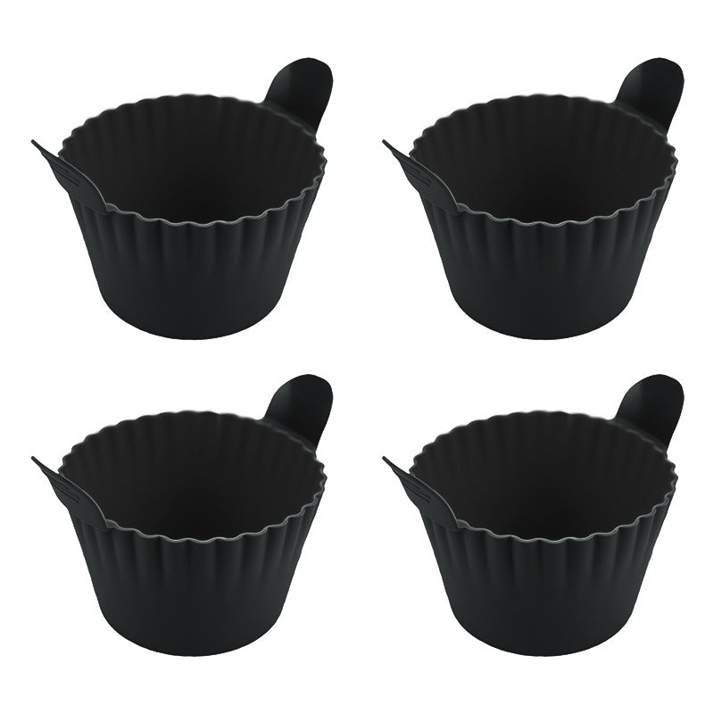4-6 reusable silicone air fryer liners & baking cups eprolo