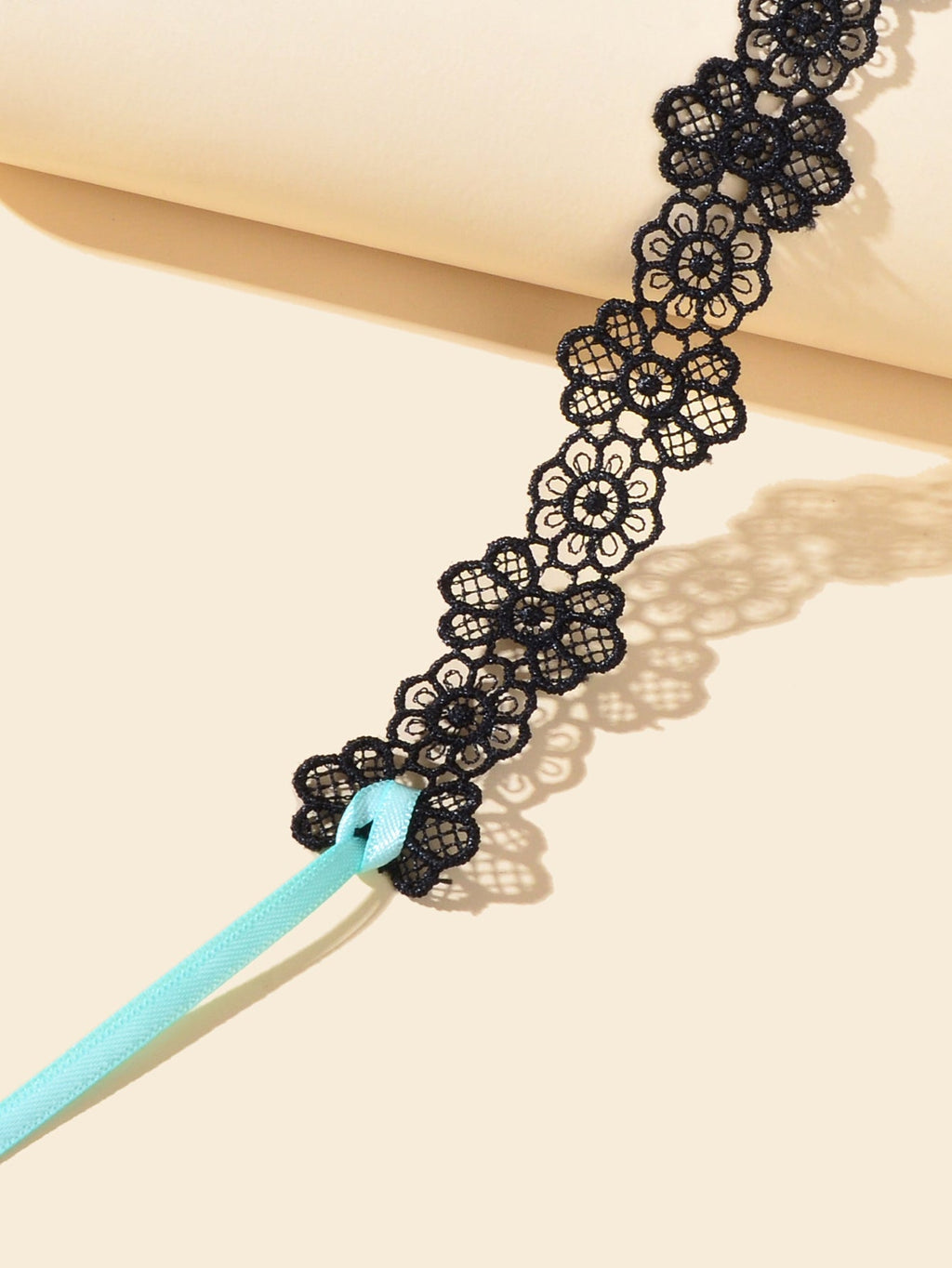 Halloween Retro Gothic Style Necklace Black Flower Lace Neck Chain Collar Choker Feelontop Jewellery