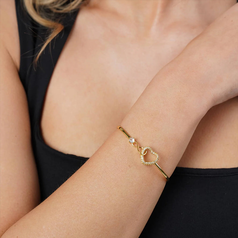 Infinite Symbol Hollow, Heart Bracelet eprolo