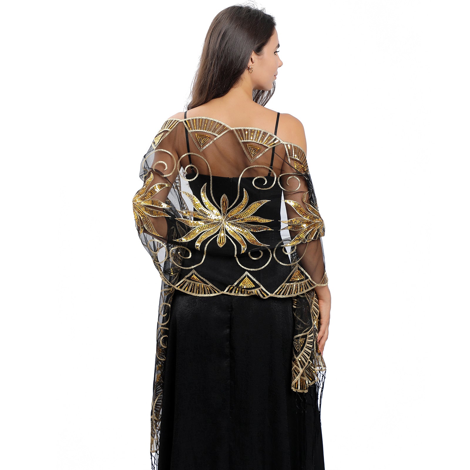 Sequin Embroidered Cape eprolo