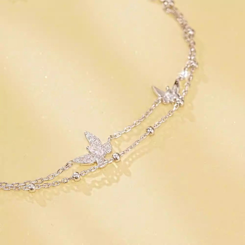 Double layer butterfly bracelet eprolo