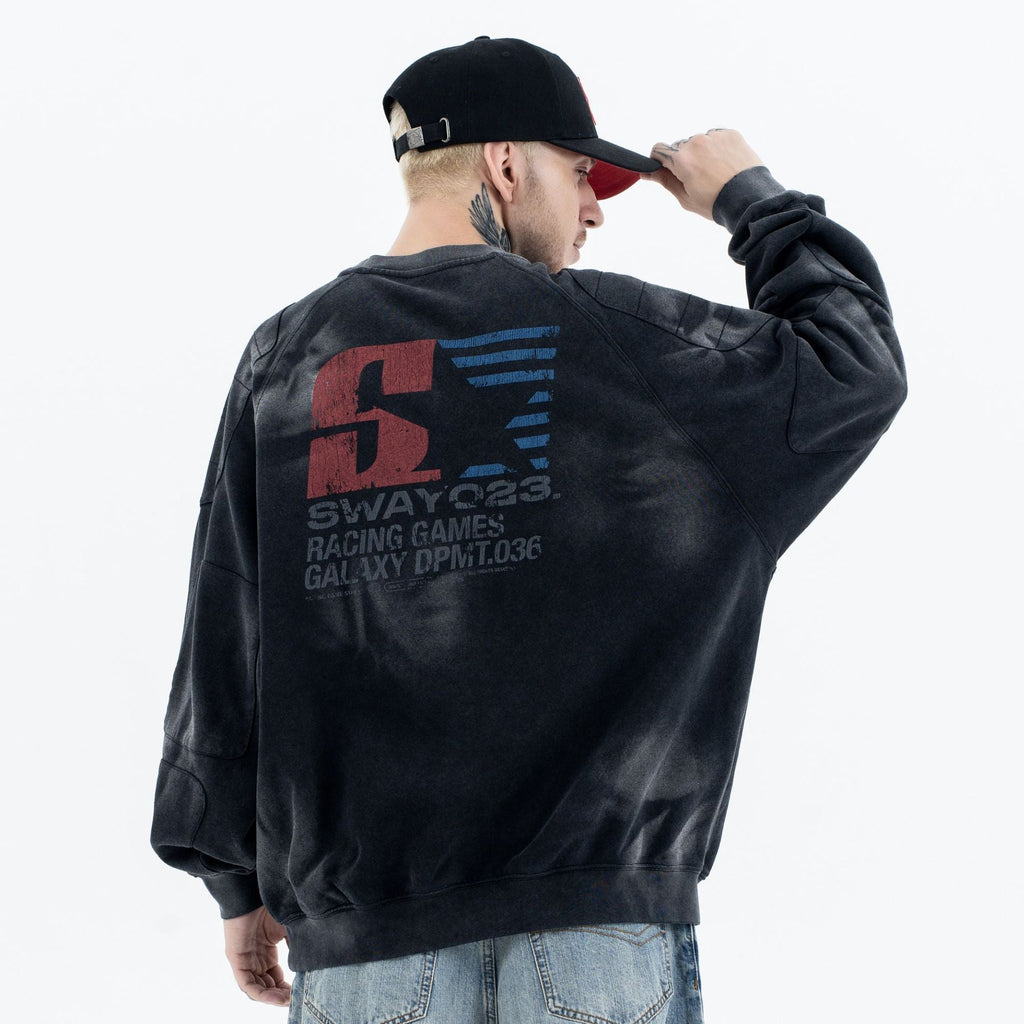 Racing Print Crew Neck Sweatshirt eprolo
