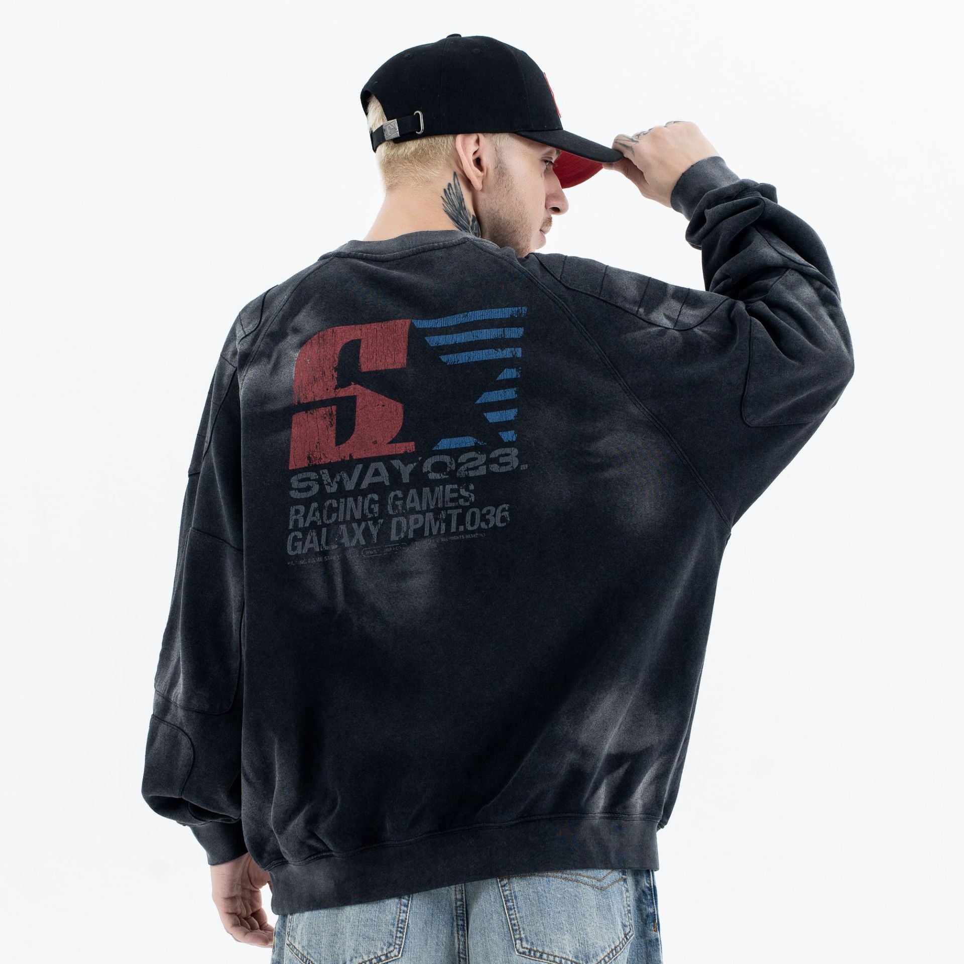 Racing Print Crew Neck Sweatshirt eprolo