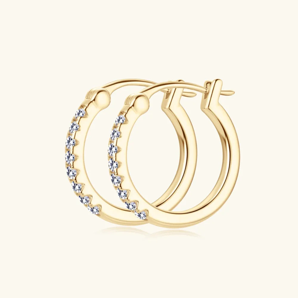Moissanite Huggie Earrings eprolo