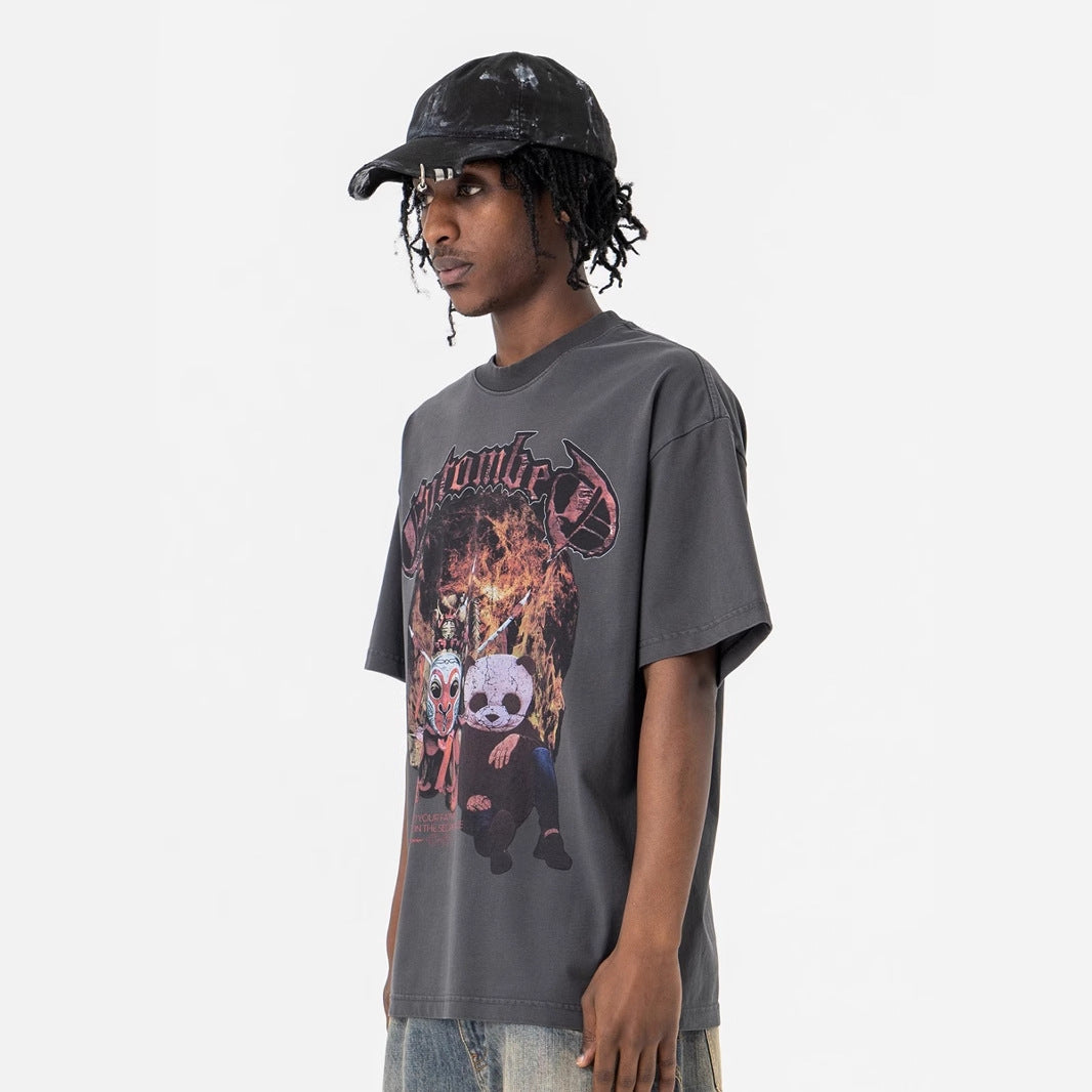 Face-Changing Destroyed T-Shirt eprolo