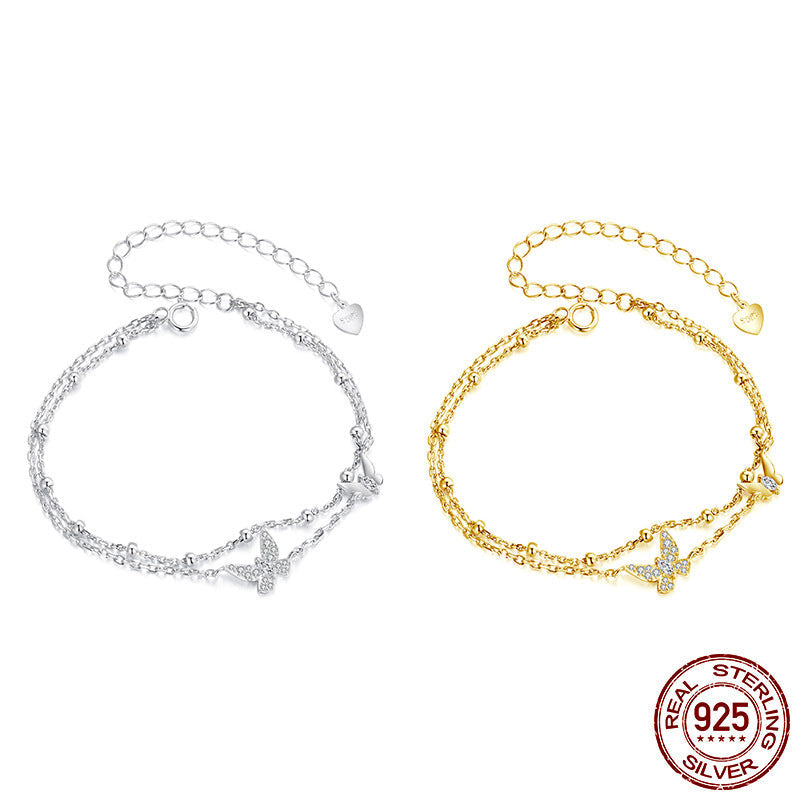 Double layer butterfly bracelet eprolo