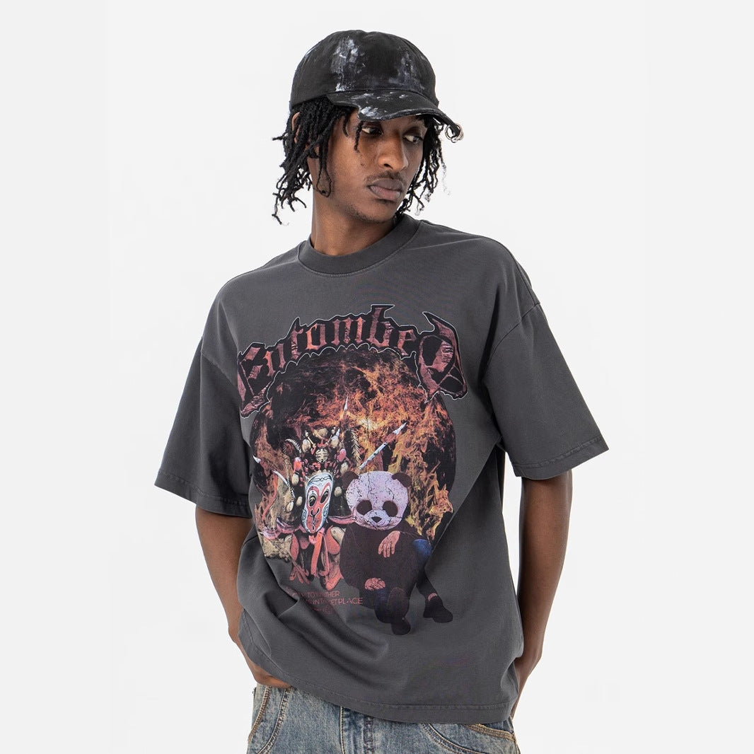 Face-Changing Destroyed T-Shirt eprolo