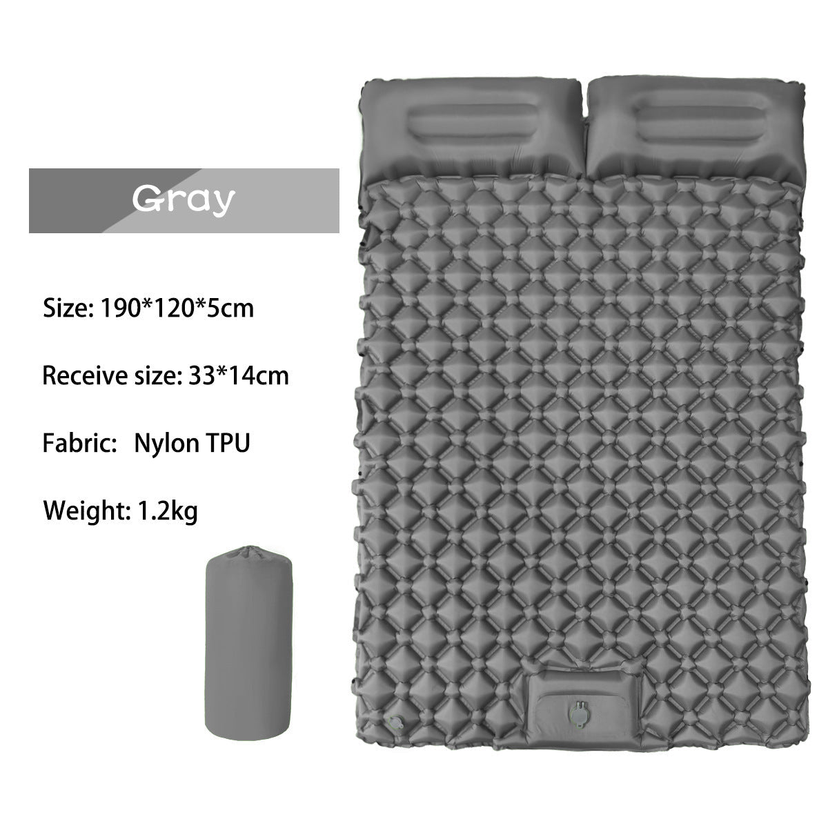 Outdoor double inflatable sleeping pad eprolo