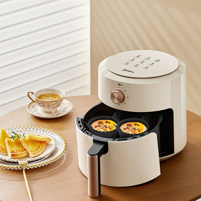 4-6 reusable silicone air fryer liners & baking cups eprolo