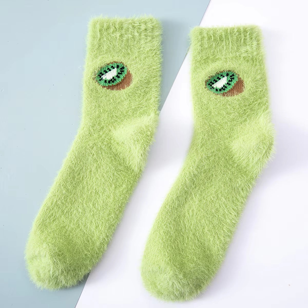 2 Pairs Cute Cow Spots Print Socks