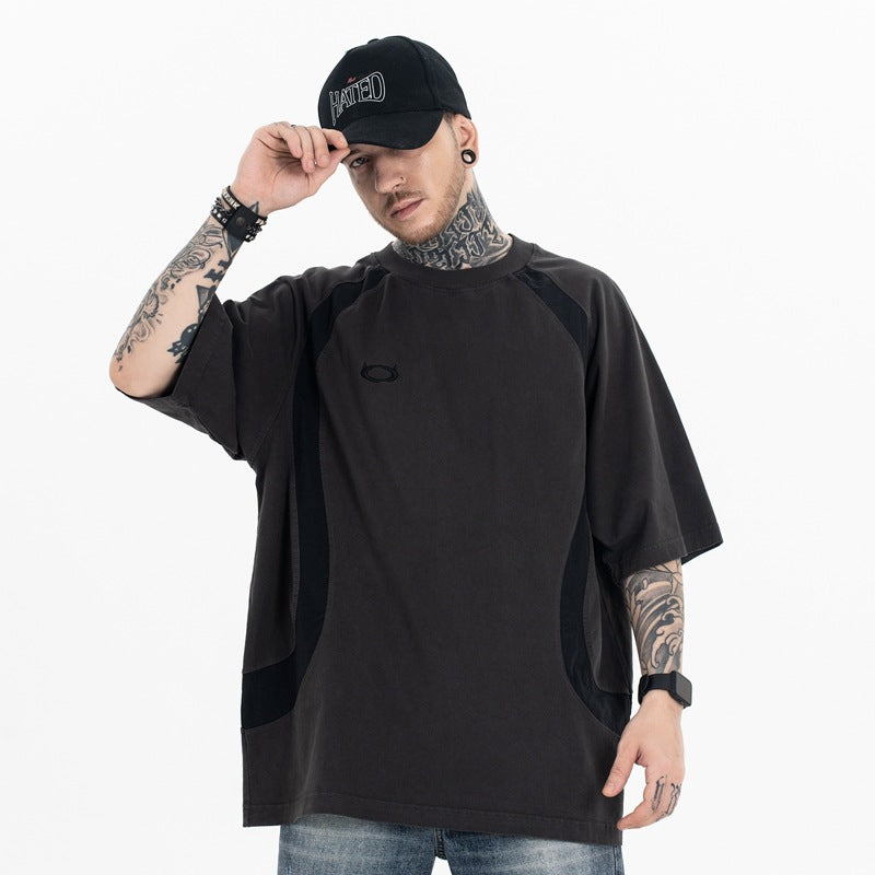 Splicing Faded T-Shirt eprolo