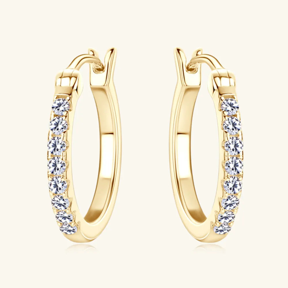 Moissanite Huggie Earrings eprolo