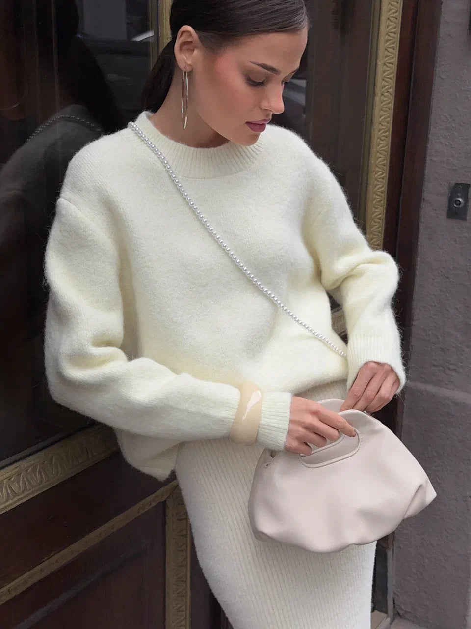 Grey Crew Neck Sweater eprolo