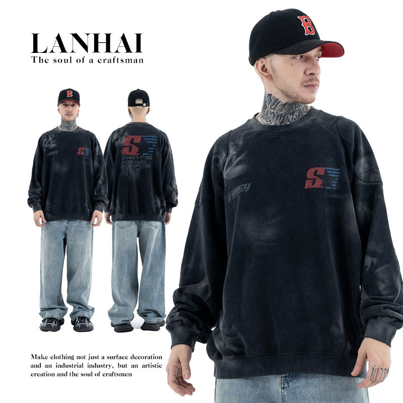 Racing Print Crew Neck Sweatshirt eprolo