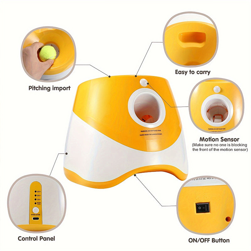 Rechargeable automatic tennis ball launcher eprolo