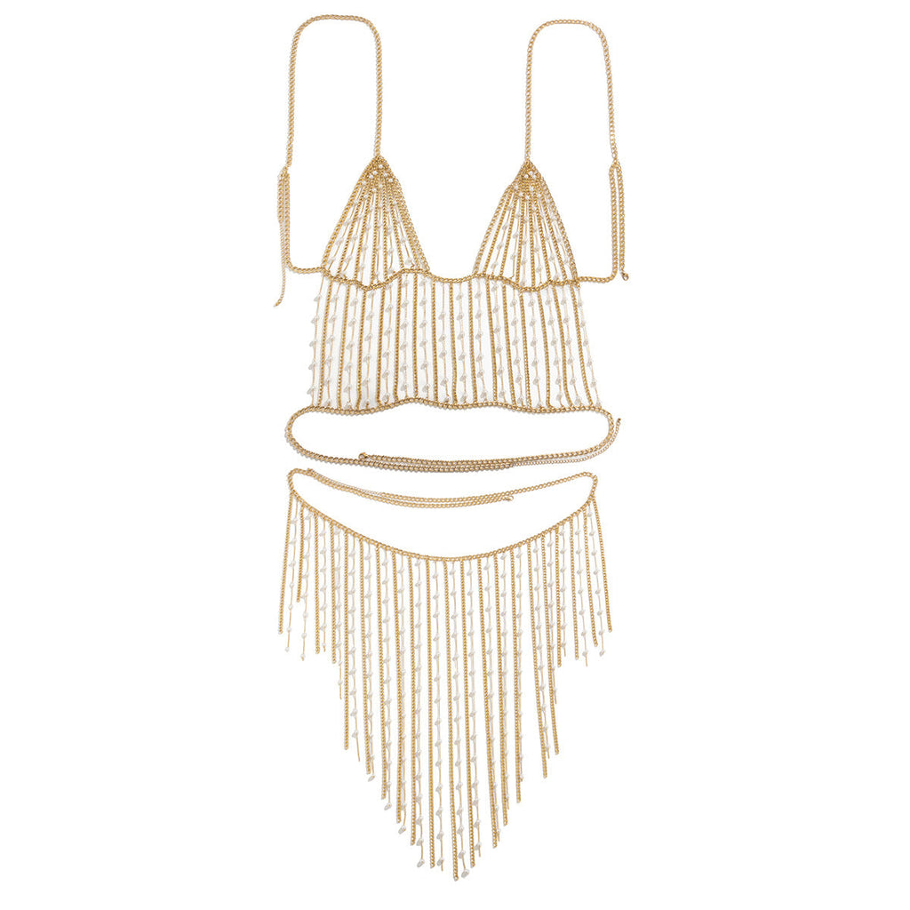 Fashionable tassel pearl chain eprolo