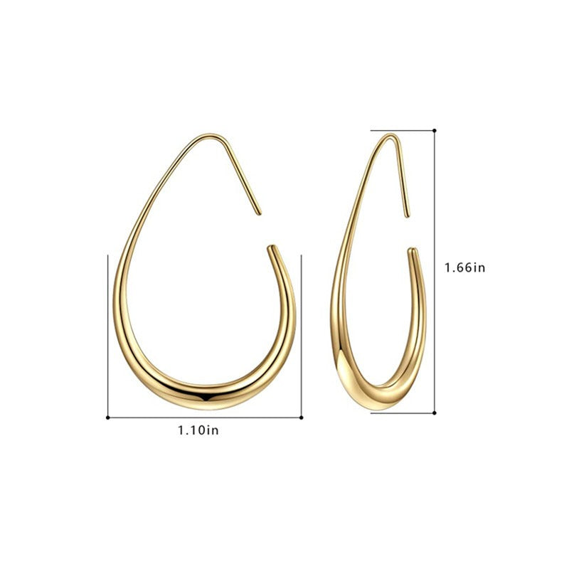 Oval pull-through earrings eprolo